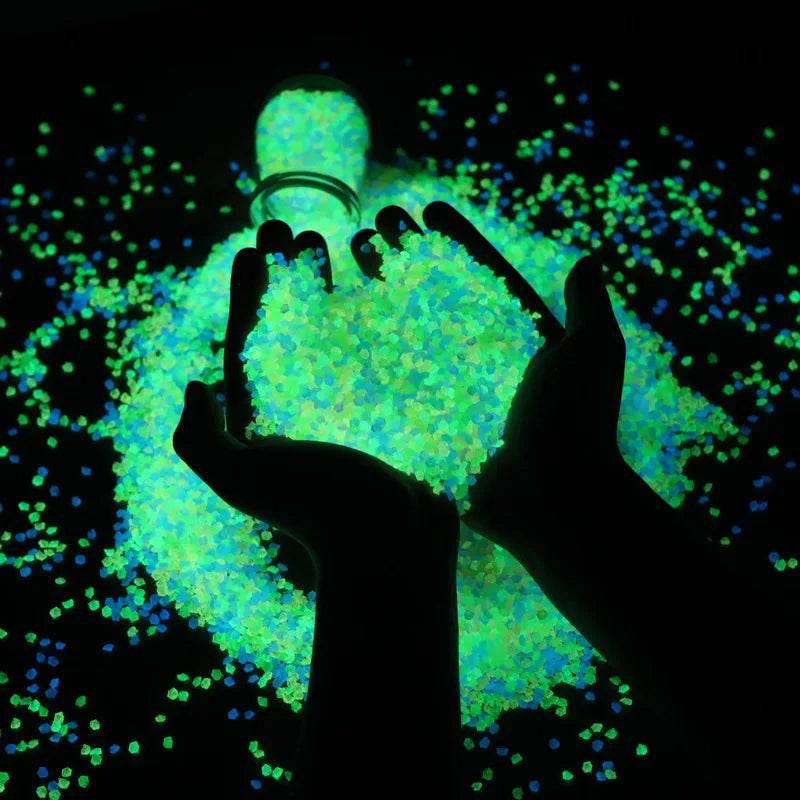 Glow in the Dark Pebbles – Luminous Stones for Garden, Path, Lawn & Aquarium Decor - CartRare