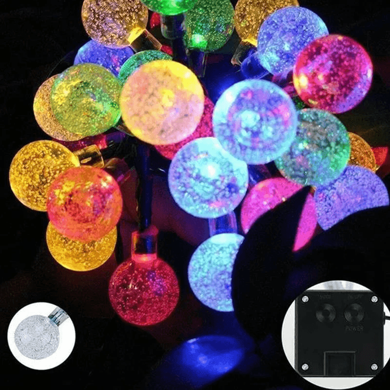 Solar Bubble Balls Lamp String Lights - CartRare