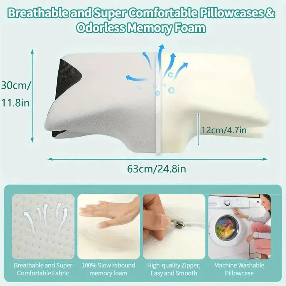 Comfortable Butterfly Sleep Memory Neck Pillow - CartRare