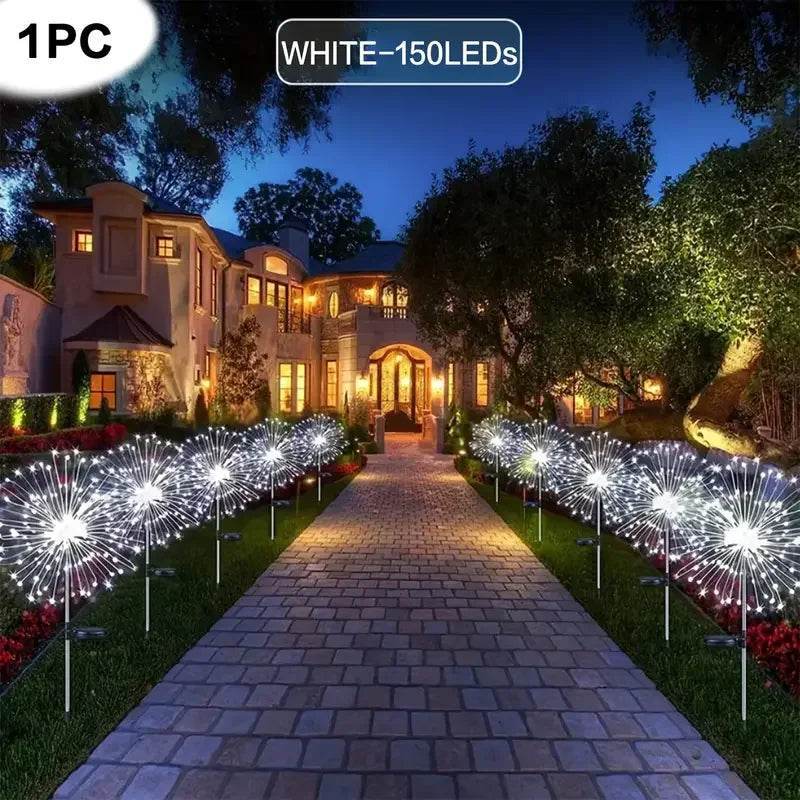 Solar Garden Waterproof Lights Fireworks Lights - CartRare