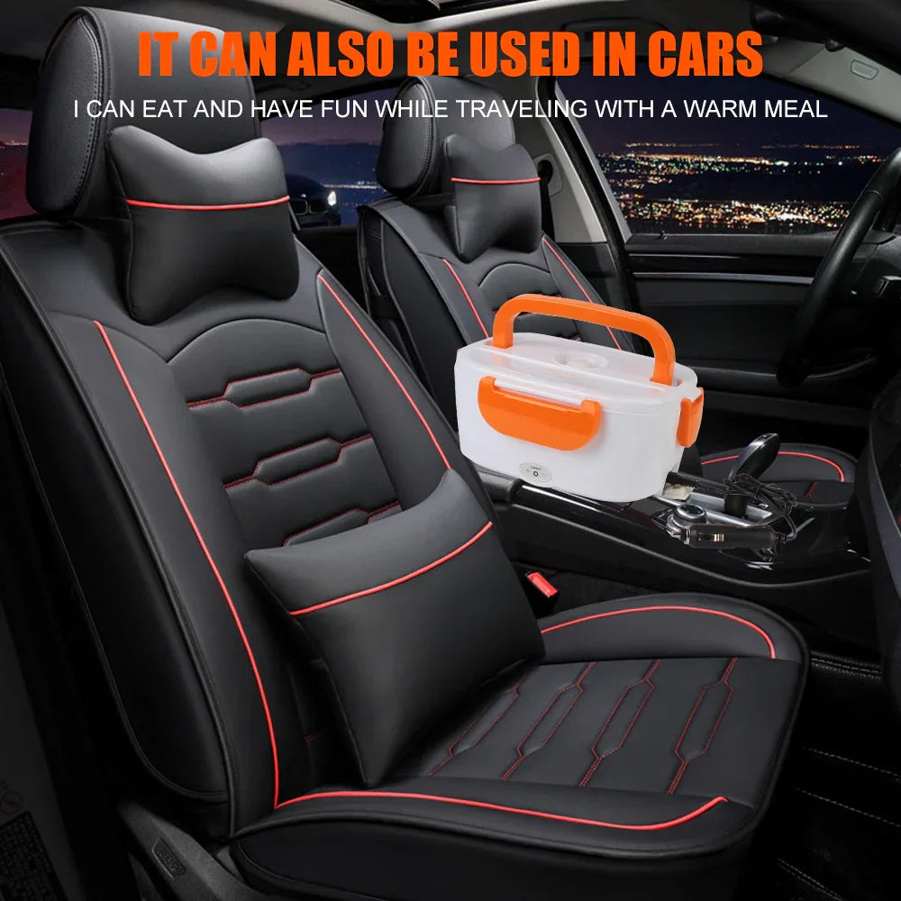 Fast Heating Electric Lunch Box - 12V/220V EU Plug, Portable Food Warmer for Car, Travel, Work - CartRare