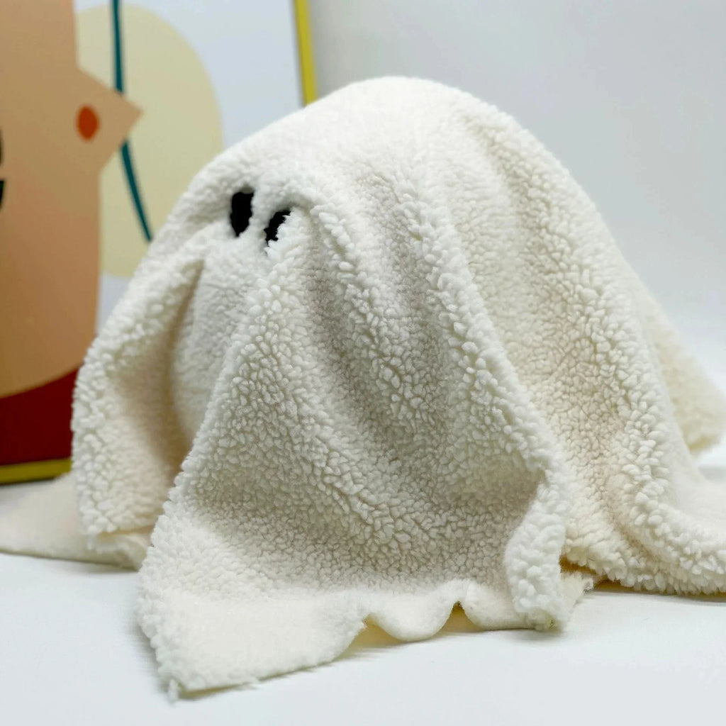 Kawaii Gus the Ghost Pumpkin Pillow – Plush Doll Cushion for Car, Home, & Gifts - CartRare