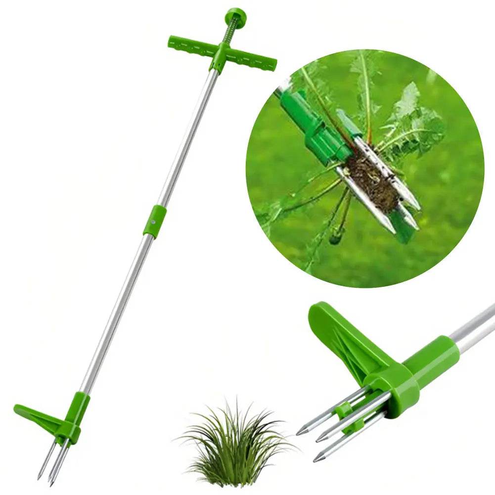 Stand Up Weeder Tool with Foot Pedal | Manual Garden Weed Remover - CartRare