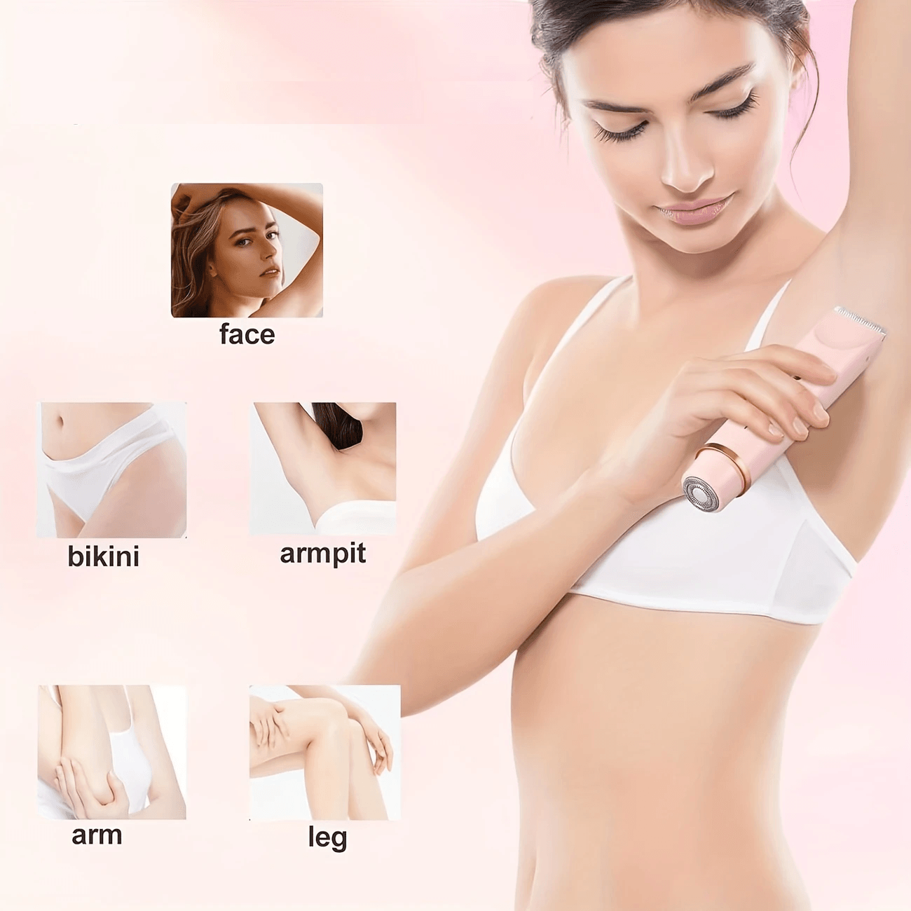 2-in-1 Bikini Line & Facial Trimmer for Women – Gentle, Precise Hair Removal - CartRare