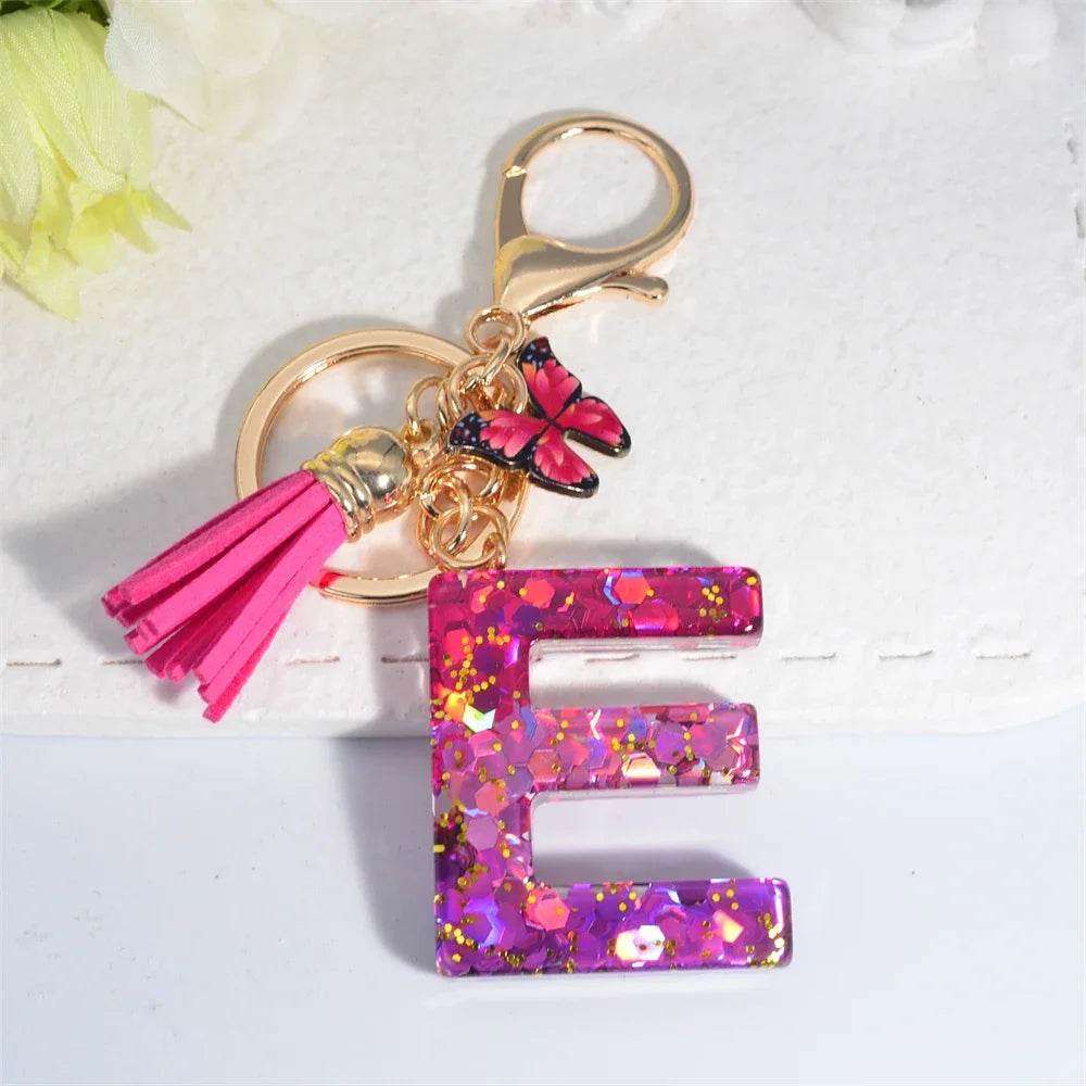 Personalized Butterfly Tassel Keychain 💖 - CartRare