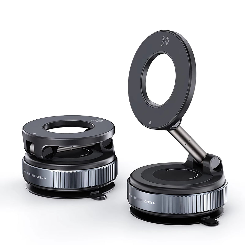 Magnetic Car Phone Mount – 360° Foldable Aluminum Holder - CartRare
