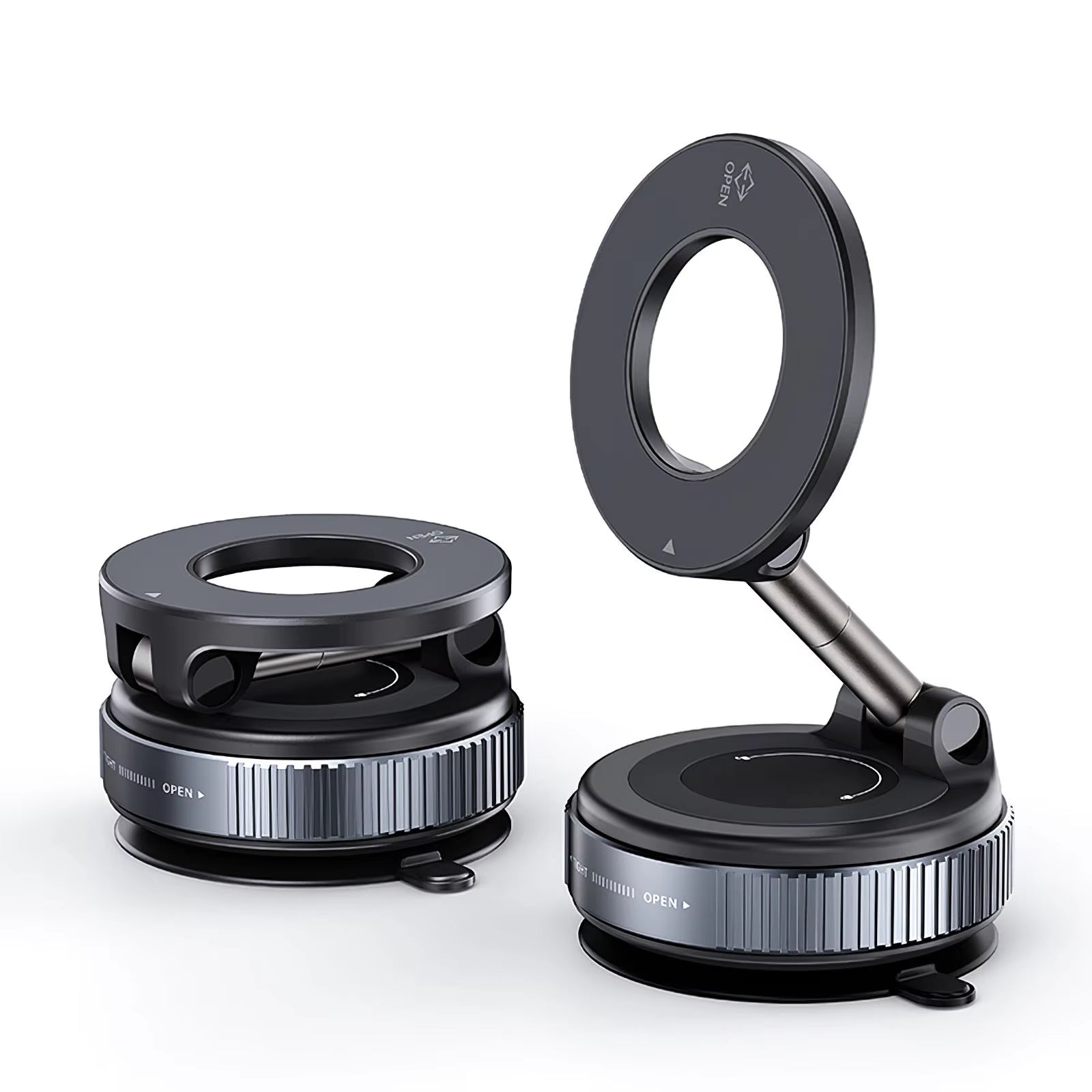 Magnetic Car Phone Mount – 360° Foldable Aluminum Holder - CartRare
