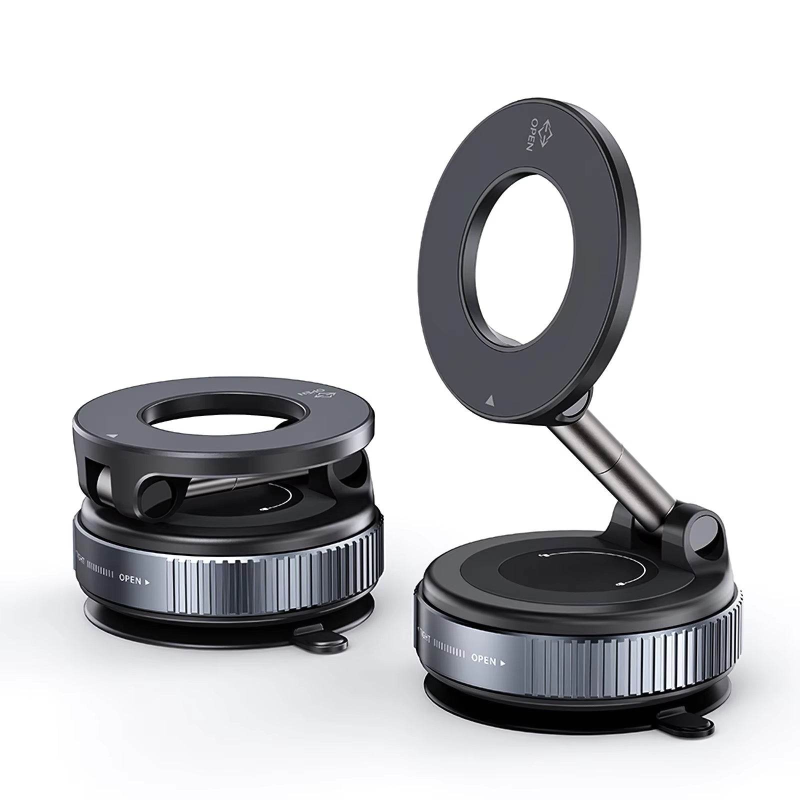 Magnetic Car Phone Mount – 360° Foldable Aluminum Holder - CartRare
