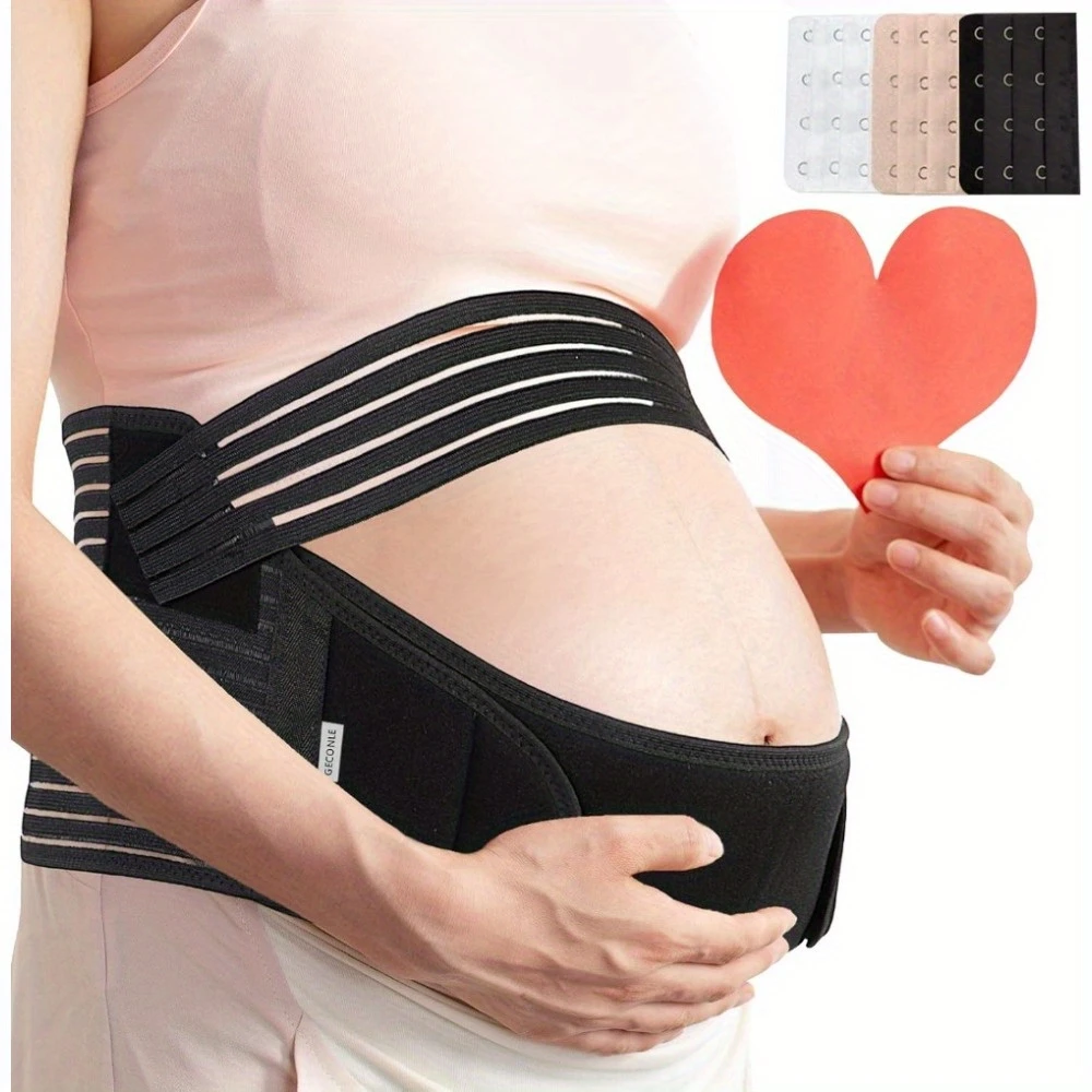 Maternity Belly Band Pregnancy Support Belt Back Support Adjustable Fit Abdomen Relief - CartRare