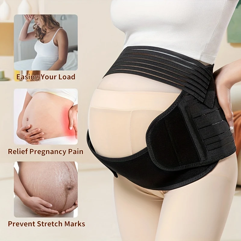 Maternity Belly Band Pregnancy Support Belt Back Support Adjustable Fit Abdomen Relief - CartRare