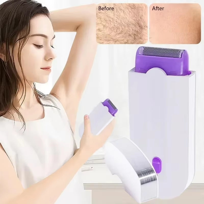 Painless Unisex Electric Hair Trimmer for Face, Legs, Bikini, Arms and Full Body Use - CartRare