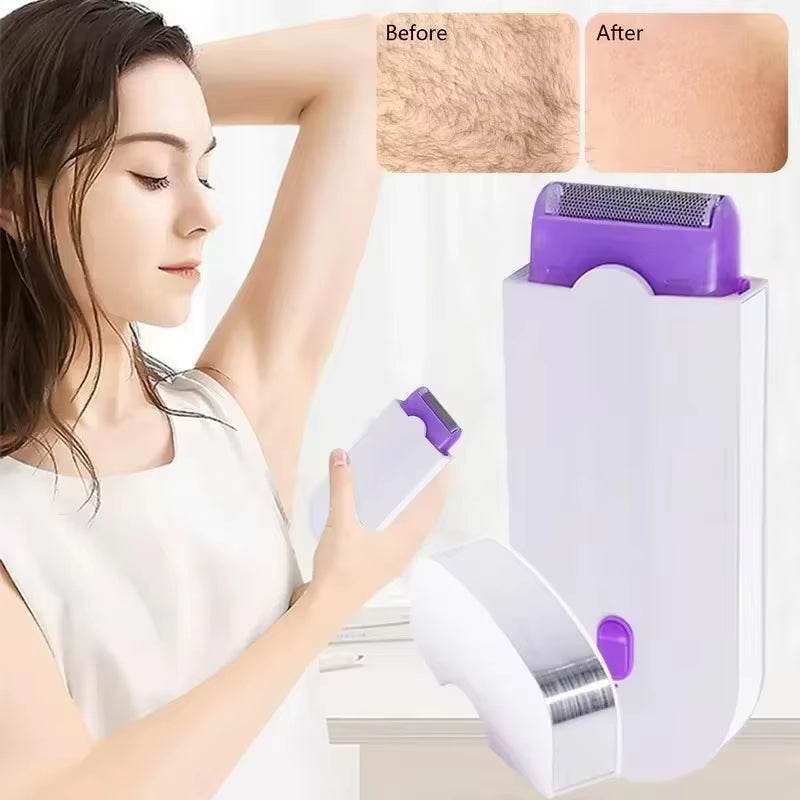Painless Unisex Electric Hair Trimmer for Face, Legs, Bikini, Arms and Full Body Use - CartRare