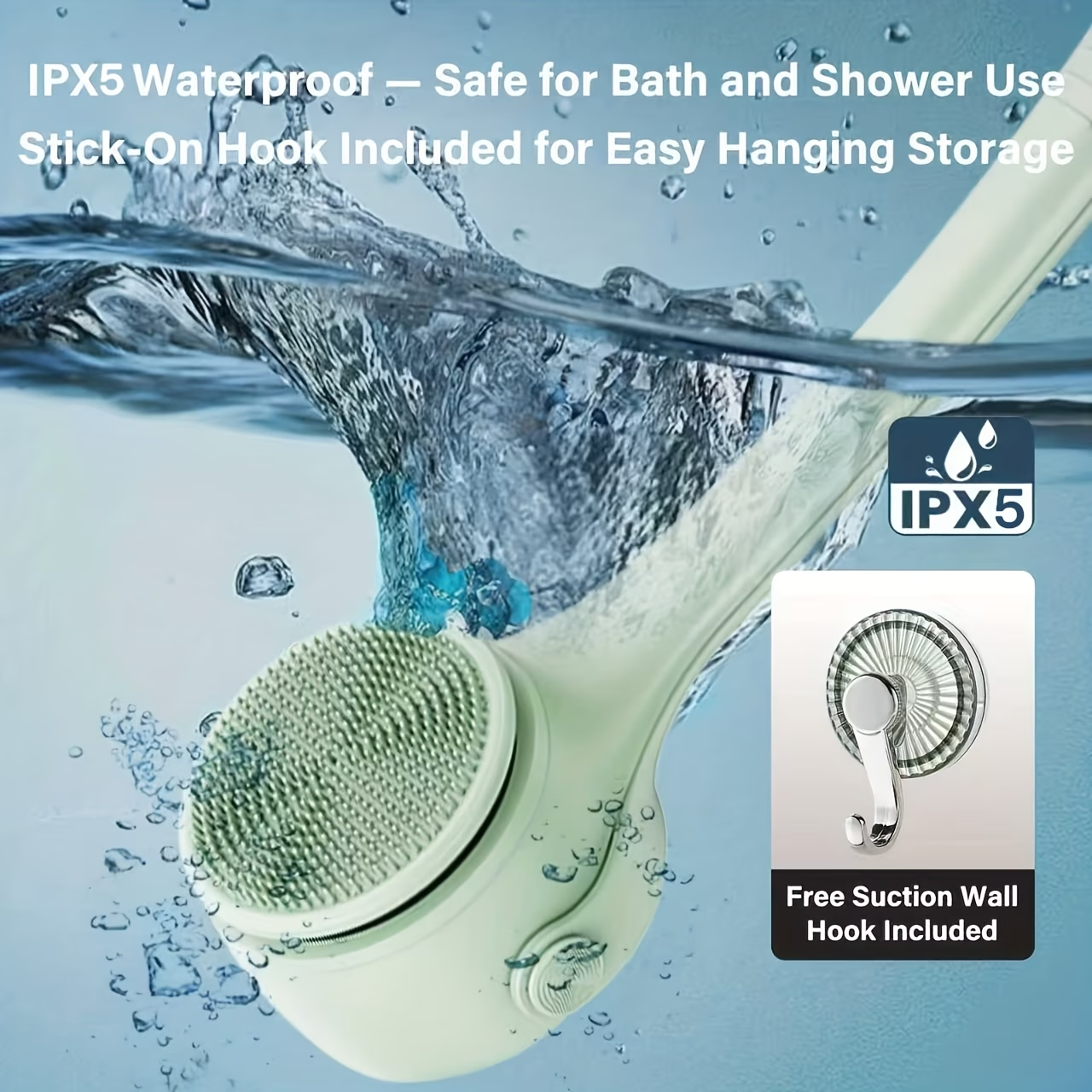 Electric Body Brush – Deep Cleansing & Exfoliating Skin Care Brush for Shower & Spa Use