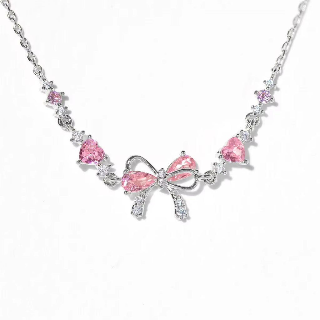Elegant Zircon Bow Chain Bracelet for Women and Girls – Sweet, Shiny, Stylish Jewelry Gift - CartRare