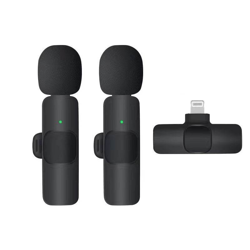 2-Pack Wireless Lavalier Microphones for iPhone, Android, and iPad Vlogging, Streaming, and Clear Voice Recording - CartRare