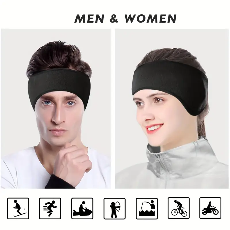 Polar Fleece Ear Warmer Headband – Winter Sports Muff
