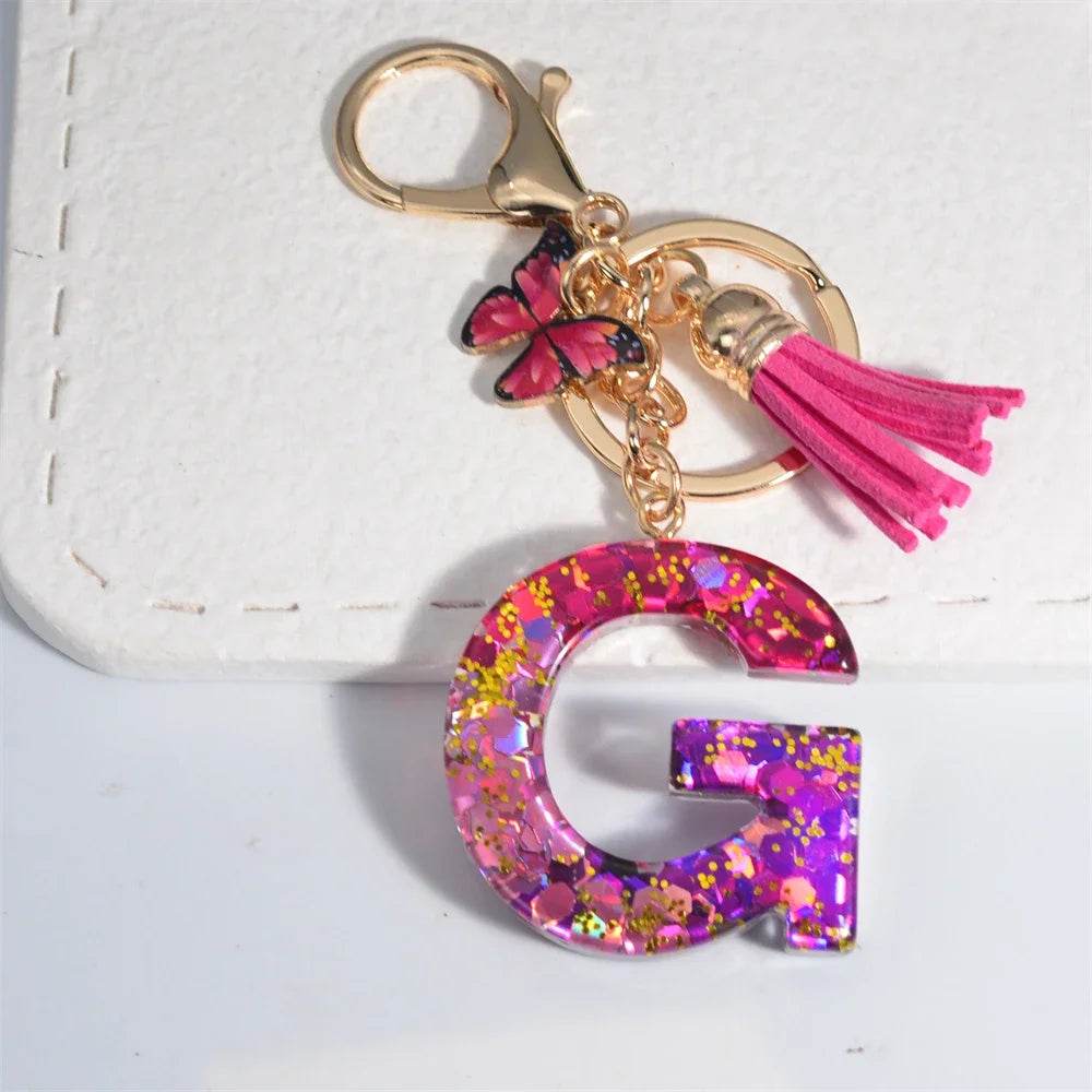 Personalized Butterfly Tassel Keychain 💖 - CartRare