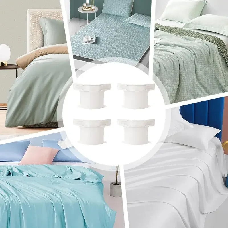 4pcs Invisible Non-Slip Bed Sheet Grippers – Secure Fasteners for Sheet Corners - CartRare