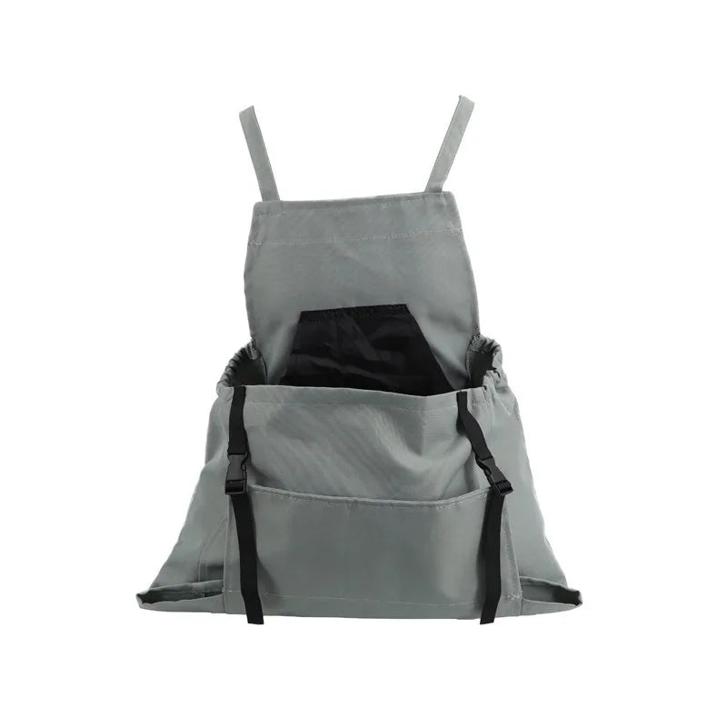 Cross Back Apron with Deep Kangaroo Pockets