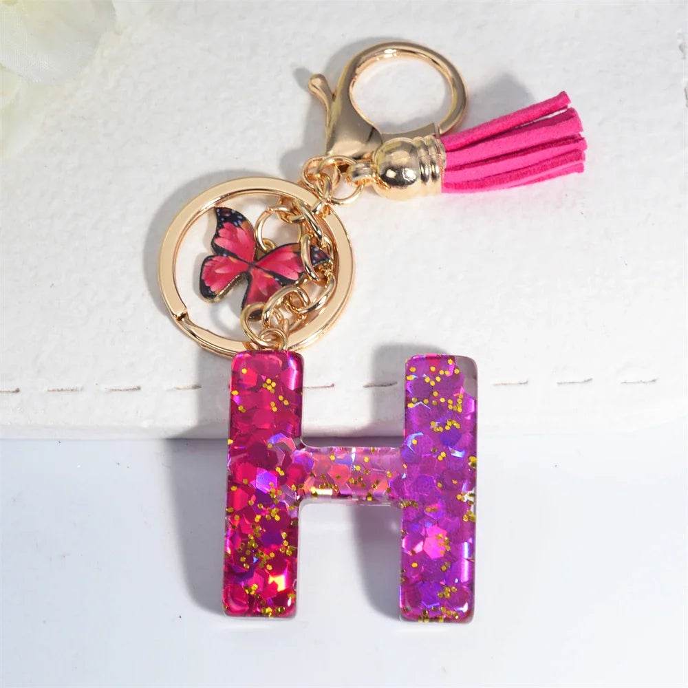 Personalized Butterfly Tassel Keychain 💖 - CartRare