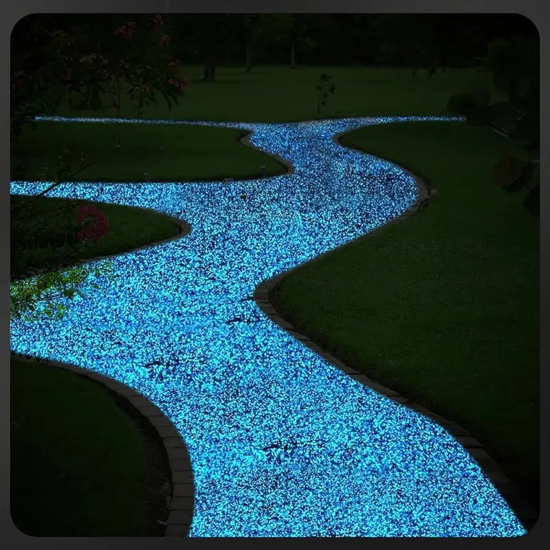 Glow in the Dark Pebbles – Luminous Stones for Garden, Path, Lawn & Aquarium Decor - CartRare