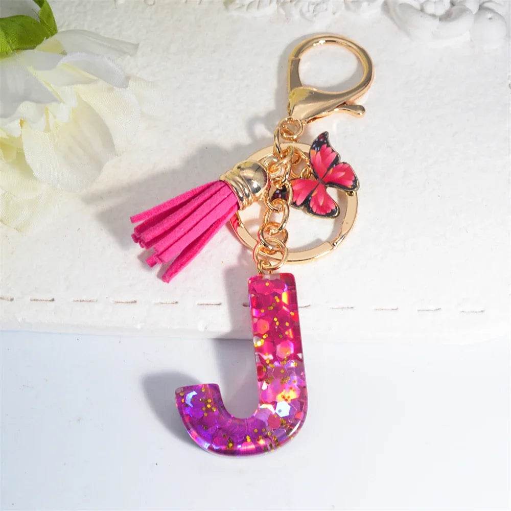 Personalized Butterfly Tassel Keychain 💖 - CartRare