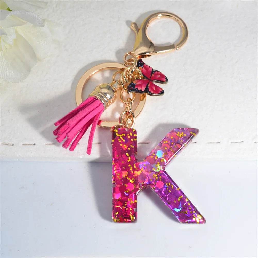 Personalized Butterfly Tassel Keychain 💖 - CartRare