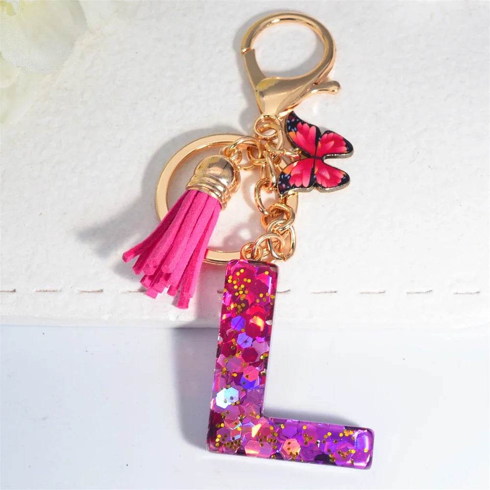 Personalized Butterfly Tassel Keychain 💖 - CartRare