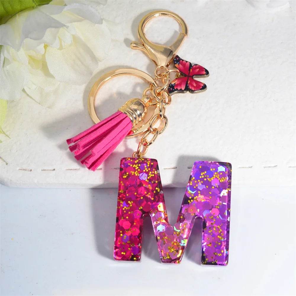 Personalized Butterfly Tassel Keychain 💖 - CartRare