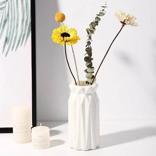 1pc Nordic Plastic Vase Simple Small Fresh Flower Pot - CartRare