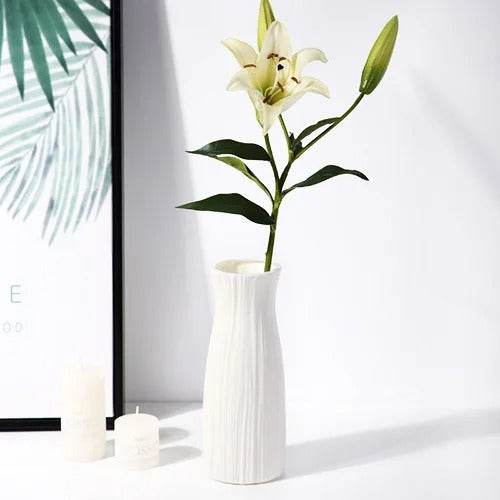 1pc Nordic Plastic Vase Simple Small Fresh Flower Pot - CartRare
