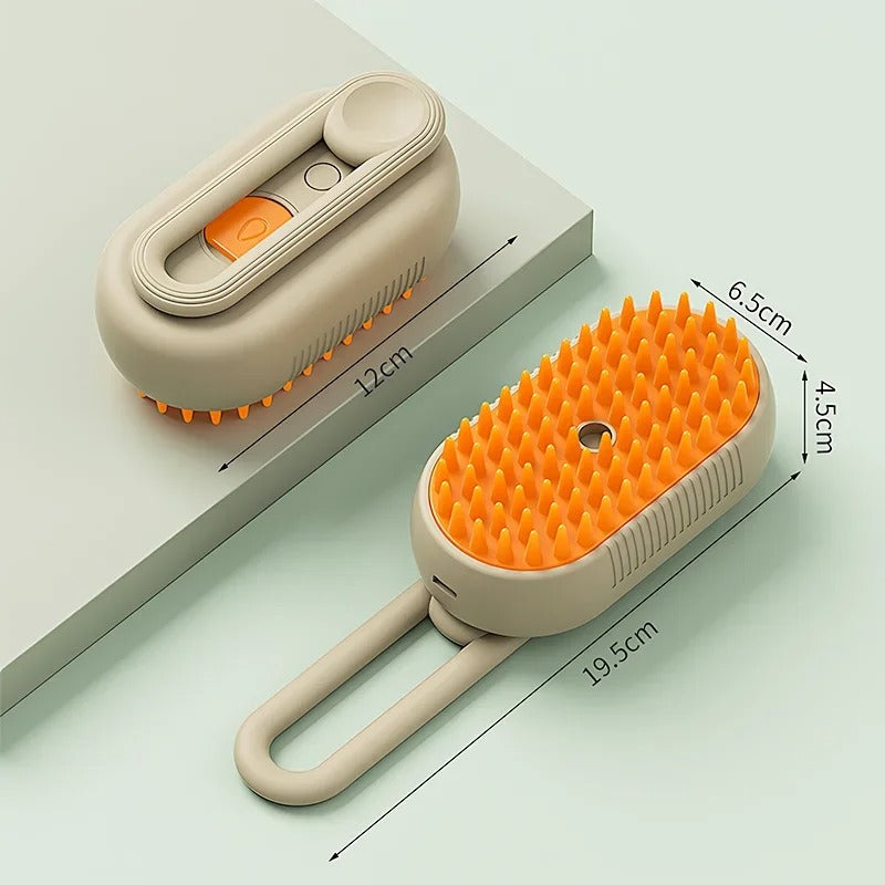 3-in-1 Electric Pet Brush – Steam Cleaner, Hair Remover & Massager for Dogs & Cats - CartRare