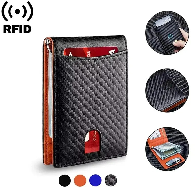 Men’s RFID Blocking Wallet for Dad, Husband, Son – Slim Card Holder Father’s Day Gift - CartRare