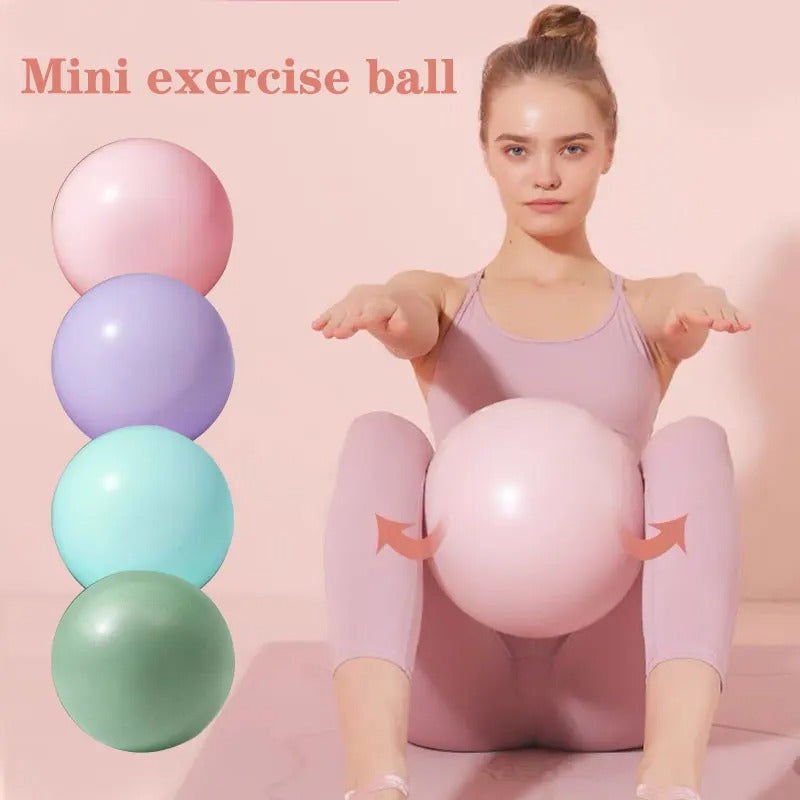 Mini Yoga Ball – 9-Inch Anti-Burst PVC Pilates Ball for Home Workouts & Core Training - CartRare