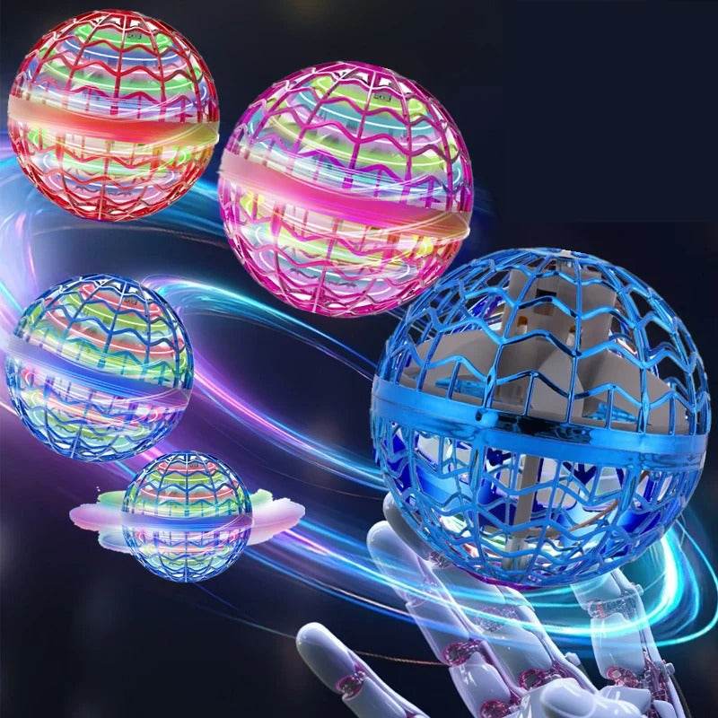 LED Flying Spinner Ball Drone – Magic Hover Toy Gift for Kids - CartRare