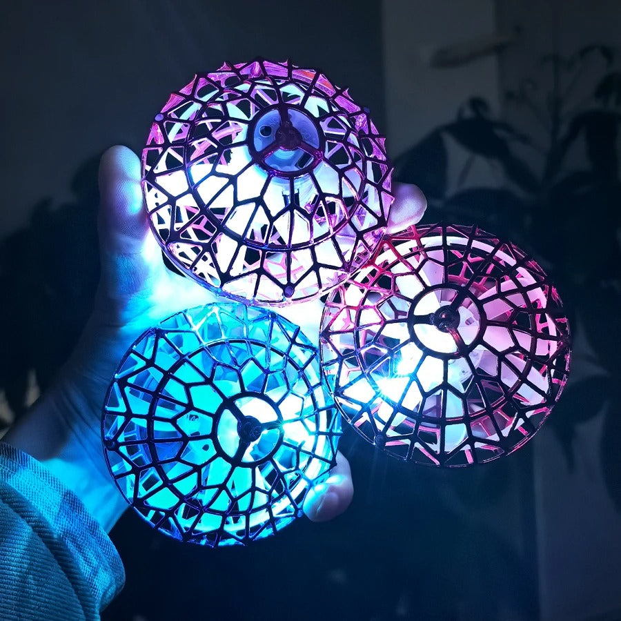 Flying Magic LED Spinner Ball – Rechargeable Drone Toy Gift for Kids - CartRare