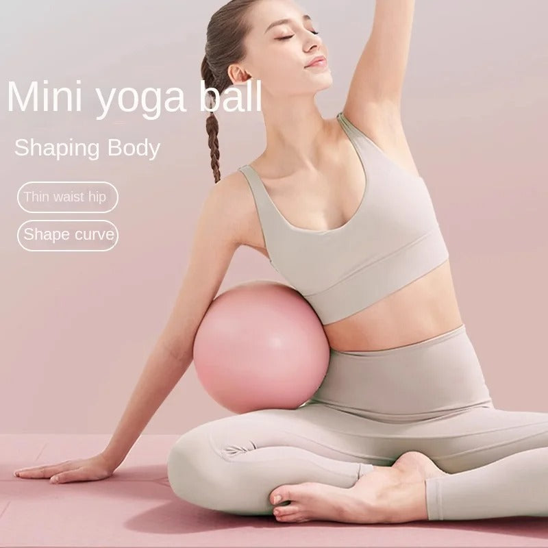 Mini Yoga Ball – 9-Inch Anti-Burst PVC Pilates Ball for Home Workouts & Core Training - CartRare