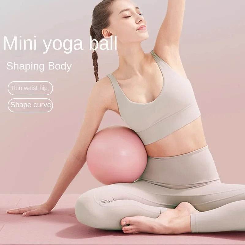 Mini Yoga Ball – 9-Inch Anti-Burst PVC Pilates Ball for Home Workouts & Core Training - CartRare