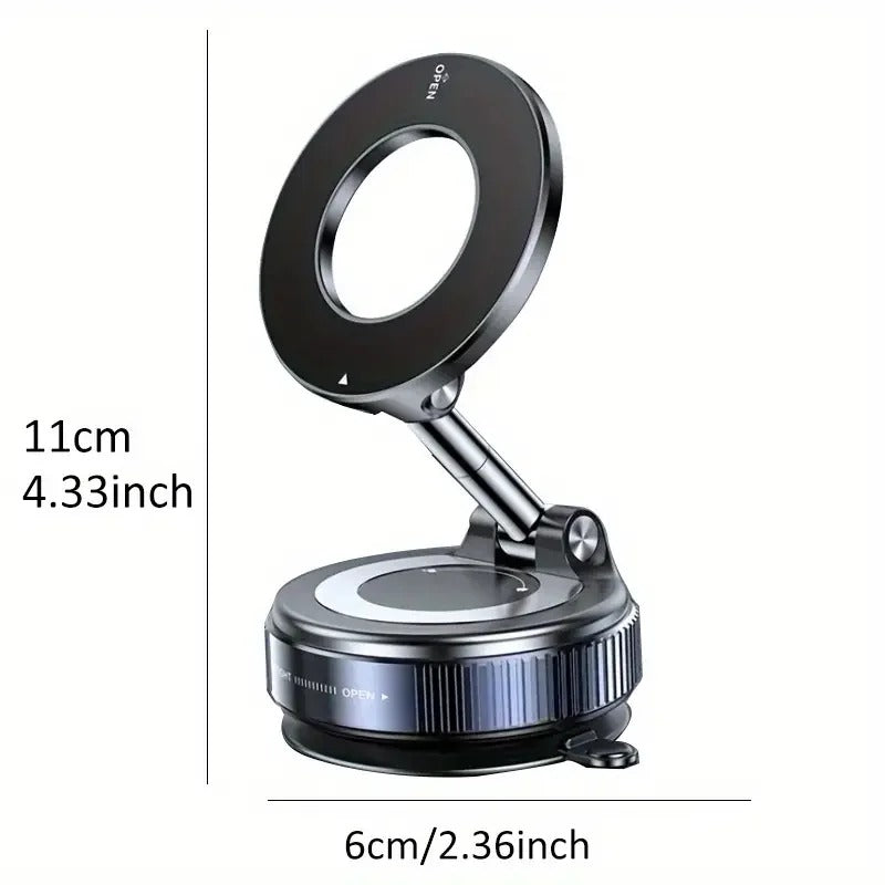 Magnetic Car Phone Mount – 360° Foldable Aluminum Holder - CartRare
