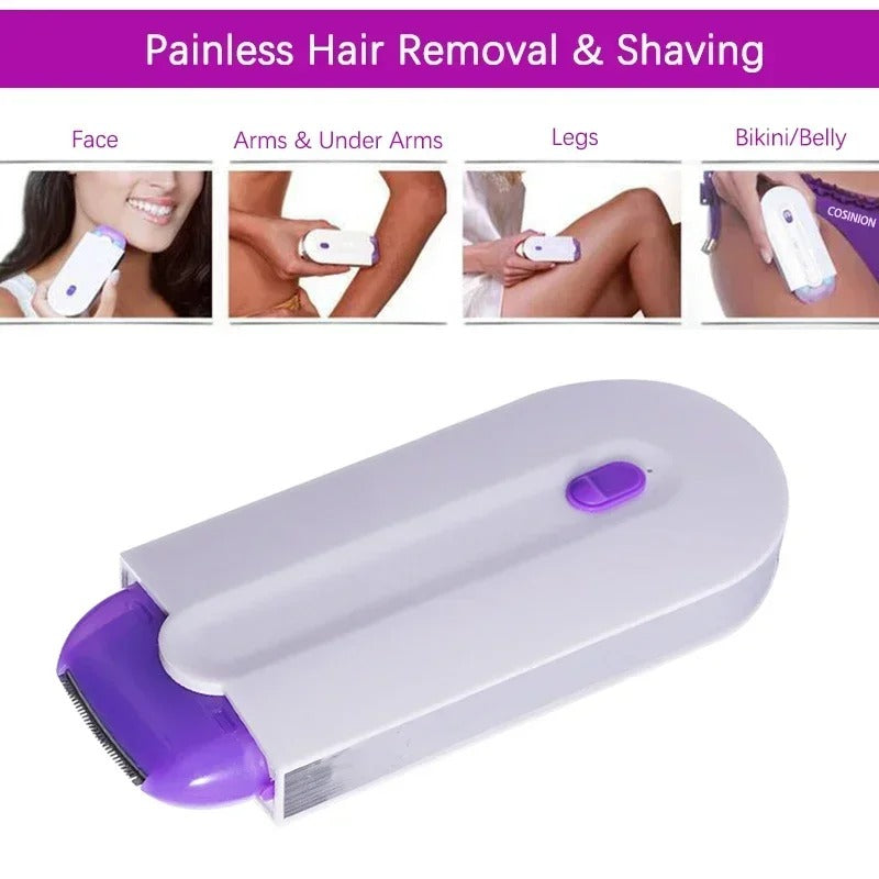Painless Unisex Electric Hair Trimmer for Face, Legs, Bikini, Arms and Full Body Use - CartRare