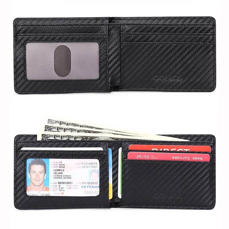 RFID Slim Card Holder Wallet for Dad, Husband, Son, Brother, Boyfriend – AirTag Slot, Father’s Day Gift - CartRare