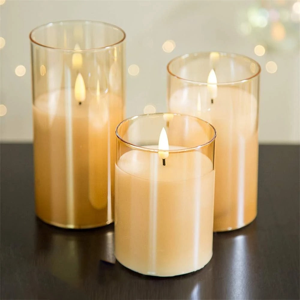 Aurora Glow Flicker Candles with remote - CartRare
