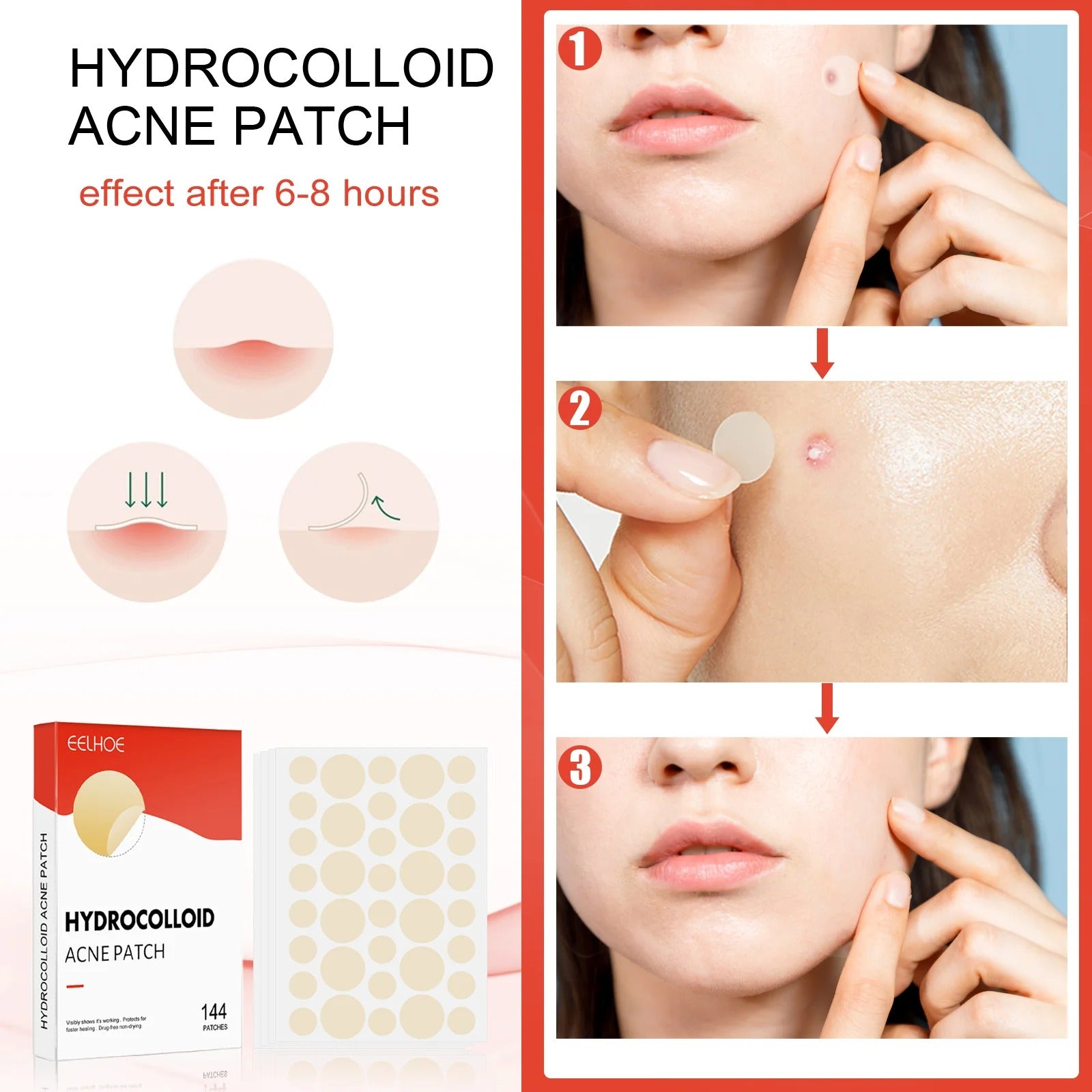 Pimple Patch Acne Dots Heart, Star, Flower & Round Shapes - CartRare