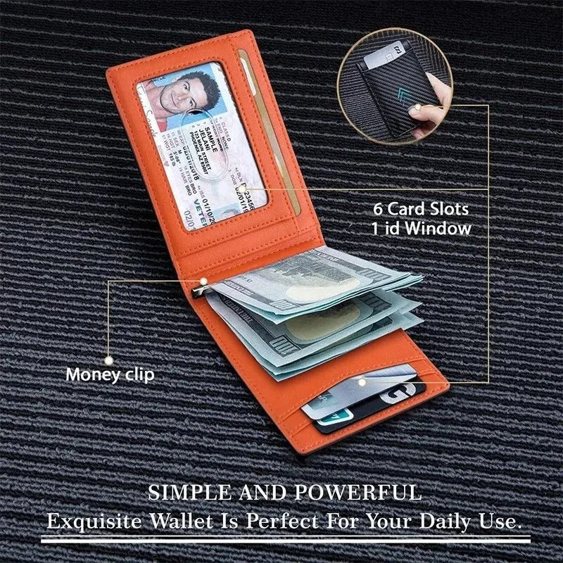 Men’s RFID Blocking Wallet for Dad, Husband, Son – Slim Card Holder Father’s Day Gift - CartRare