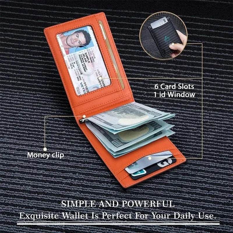 Men’s RFID Blocking Wallet for Dad, Husband, Son – Slim Card Holder Father’s Day Gift - CartRare