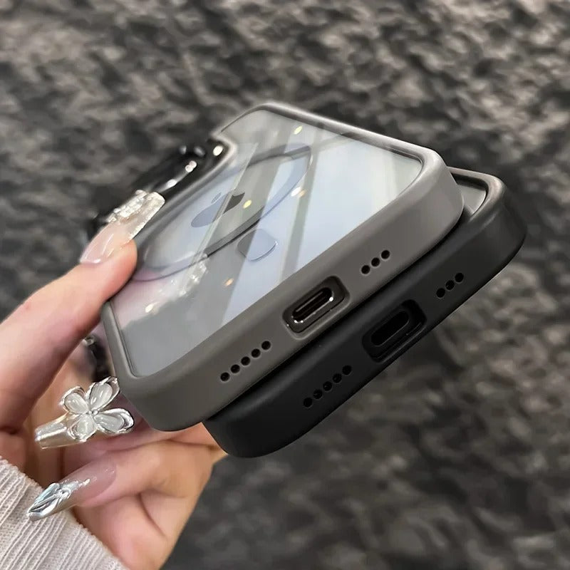 Luxury Magnetic Shockproof iPhone Case with Stand and Lens Protection - CartRare