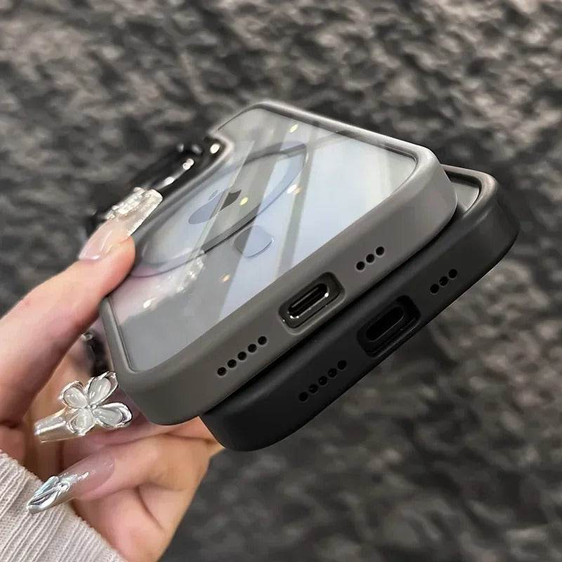 Luxury Magnetic Shockproof iPhone Case with Stand and Lens Protection - CartRare