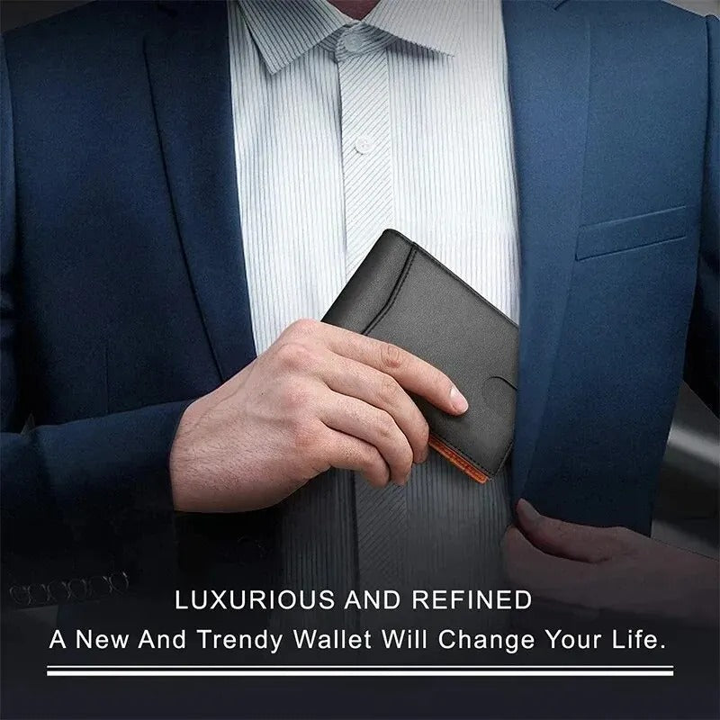 Men’s RFID Blocking Wallet for Dad, Husband, Son – Slim Card Holder Father’s Day Gift - CartRare