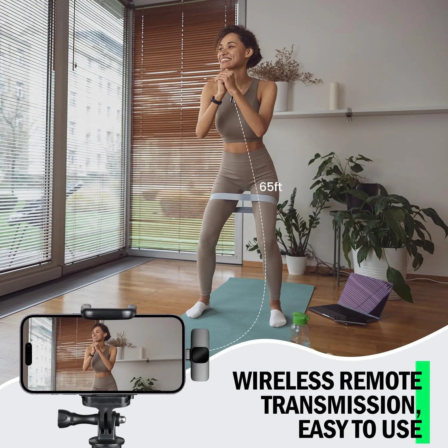 2-Pack Wireless Lavalier Microphones for iPhone, Android, and iPad Vlogging, Streaming, and Clear Voice Recording - CartRare
