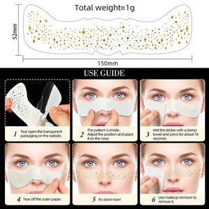 Glitter Freckle Patches – Sparkly Face Stickers for Instant Shimmer, Easy to Apply & Remove - CartRare